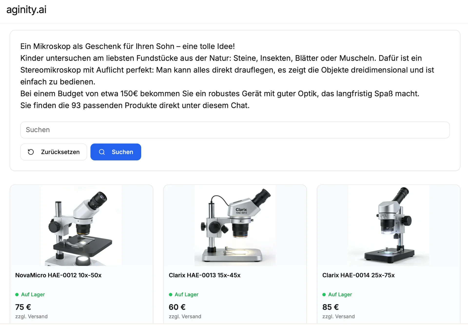 KI-Produktberatung im Onlineshop
