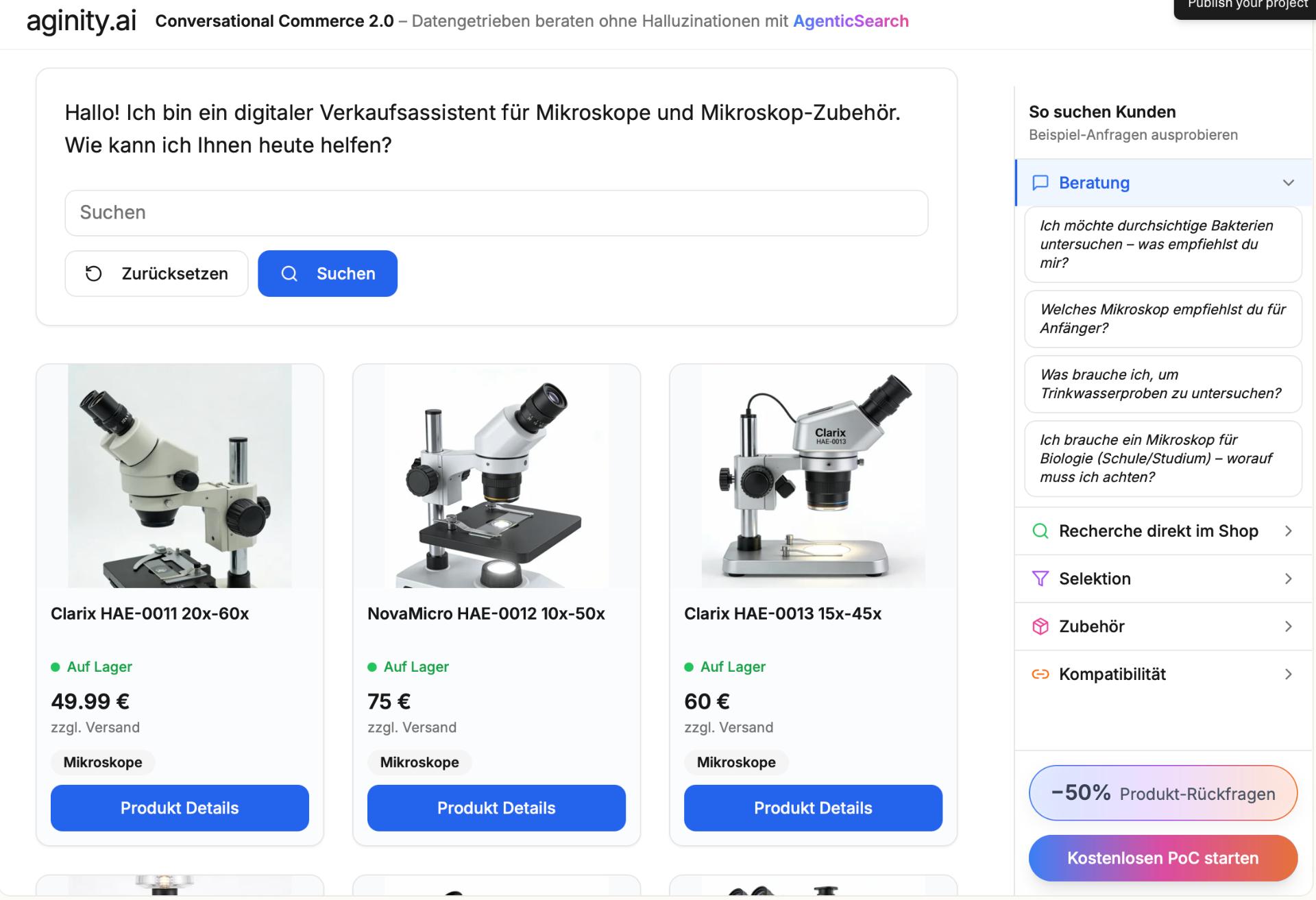 Agentic Search: Búsqueda IA para e-commerce | AGINITY AI